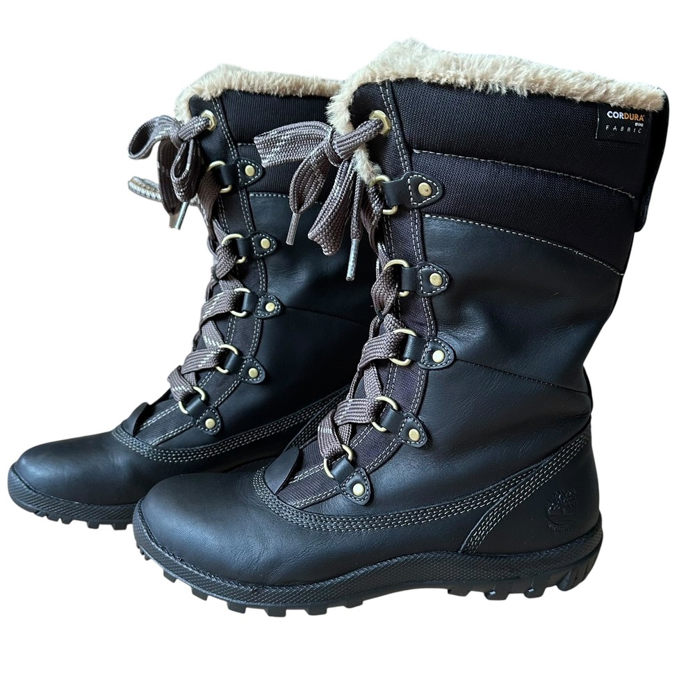 Timberland Earthkeepers Mount Hope Mid Waterproof Boots Black Womens Size 8